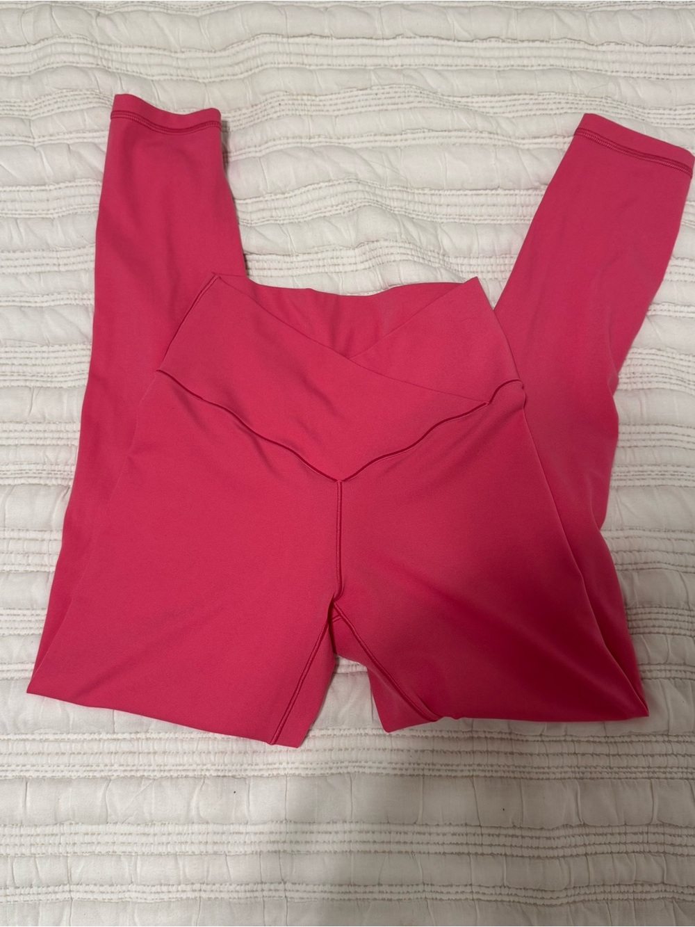 Pink aerie crossover leggings